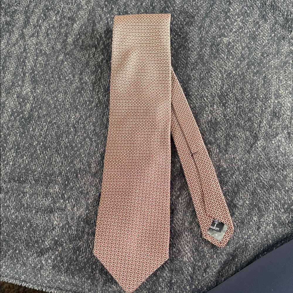 Robert Talbott Brown and Black Geometric Tie